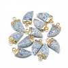 Natural & Synthetic Mixed Stone Pointed Pendants G-Q966-13-2