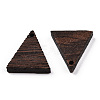 Natural Wenge Wood Pendants WOOD-T023-30-3