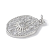 Brass Micro Pave Cubic Zirconia Pendants KK-E110-09P-2