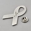 Awareness Ribbon Theme Enamel Pins JEWB-WH0026-60C-2