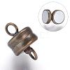 Brass Magnetic Clasps with Loops KK-P114-07AB-2