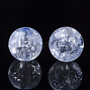 Transparent Crackle Acrylic Beads CACR-N002-01-2
