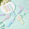 10Pcs 10 Styles Silicone Hair Accessories for Women Girls OHAR-AR0001-09-4