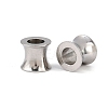 Tarnish Resistant 304 Stainless Steel European Beads STAS-E039-1-4