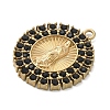 304 Stainless Steel & Rhinestone Pendants STAS-G371-09H-02G-2