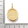 Brass Micro Pave Cubic Zirconia & Enamel Pendants KK-R222-08G-04-3