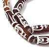 Rice Shape Tibetan Style dZi Beads Strands G-A269-A07-01-4