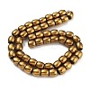 Synthetic Magnetic Hematite Beads Strands G-P545-H01-01-3