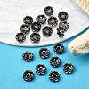 Brass Rhinestone Spacer Beads RB-A014-L6mm-01B-4