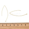 Brass Hoop Earring Findings KK-H503-25G-3