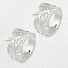 4Pcs Leaf Iron Cuff Bangles BJEW-SP0001-15P-7
