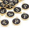 Golden Plated Alloy Charms X-ENAM-S118-02P-4