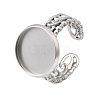 Curb Chains Shapes 304 Stainless Steel Ring Components STAS-P454-04D-P-1
