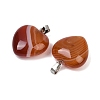 Dyed Natural Banded Agate Pendants G-G202-08A-2