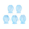 Transparent Spray Painted Glass Beads GLAA-N035-024-C04-1