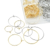 64Pcs 8 Style 316 Surgical Stainless Steel Wine Glass Charms Rings STAS-FS0001-32-4