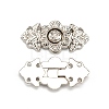 Alloy Snap Clasps FIND-WH0108-17P-2