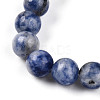 Natural Blue Spot Jasper Beads Stretch Bracelets BJEW-T022-04I-3