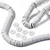 Flat Round Handmade Polymer Clay Beads CLAY-R067-12mm-39-2