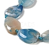 Natural Cherry Blossom Agate Beads Strands G-P319-07-3