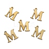 304 Stainless Steel Alphabet Charms STAS-H122-M-AB-2