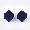 Flocky Acrylic Pendants FIND-T046-30-03-2