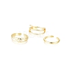 Brass Cuff Toe Rings RJEW-G100-11G-1