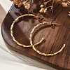 304 Stainless Steel C-Shaped Stud Earrings EJEW-R017-02G-01-5