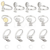DIY Blank Dome Open Ring Making Kit STAS-PH0004-65-1