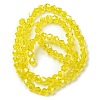 Transparent Electroplate Glass Beads Strands GLAA-F029-2mm-C21-2