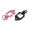 Spray Painted Alloy Swivel Clasps X-FIND-M008-01-2