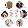14Sheets 14 Colors Plastic Sticker FIND-TA0005-03-6