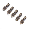 Tibetan Style Pendant Bails MAB3357Y-3