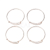 Adjustable Iron Expandable Bangle Making LS-BJEW-R038-RG-2