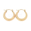 Ion Plating(IP) 304 Stainless Steel Chunky Hoop Earrings for Women EJEW-G293-19G-1