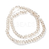 Electroplate Transparent Glass Beads Strands EGLA-K015-13F-2