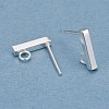 304 Stainless Steel Stud Earring Findings STAS-G224-21S-03-3