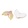 Printed Gradient Color Translucent Acrylic  Pendants OACR-T028-28B-2