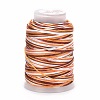 5 Rolls 12-Ply Segment Dyed Polyester Cords WCOR-P001-01B-020-1