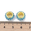 Alloy Rhinestone Clay Pave Beads ALRI-D300-04G-09-3
