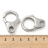 304 Stainless Steel Lobster Claw Clasps STAS-O002-02P-3