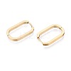 304 Stainless Steel Oval Hoop Earring Findings STAS-G317-02G-2