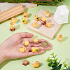 18Pcs 6 Styles Resin Chick & Stump with Mushroom Ornaments DJEW-TA0001-41-7