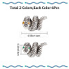 Gorgecraft 12Pcs 2 Colors Alloy European Beads FIND-GF0003-96-2