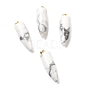 Natural & Synthetic Gemstone Pointed Pendants G-D040-01G-2