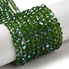 Electroplate Transparent Glass Beads Strands EGLA-A035-T4mm-L11-1