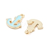 Light Gold Plated Alloy Enamel Charms ENAM-M219-07KCG-01-2