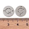 Non-Tarnish 201 Stainless Steel Hollow Flat Round Links FIND-R149-03O-P-3
