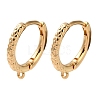 Brass Hoop Earrings Findings KK-B105-02G-1