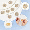 14pcs 1-Hole Alloy Shank Button FIND-FG0003-17B-3